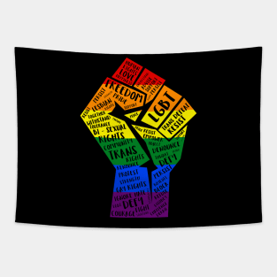 National March Of Pride Fist Tapestry