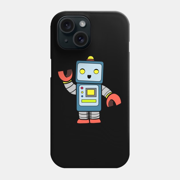 50's Robot Phone Case by WildSloths