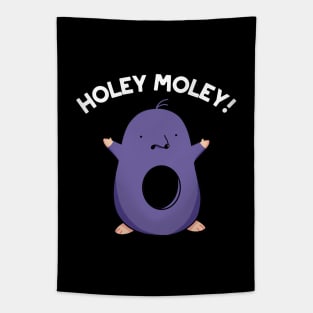 Holey Moley Cute Mole Pun Tapestry