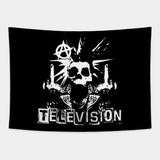 television skeleton punk Tapestry