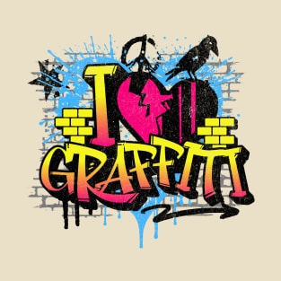 I Love Graffiti Tee T-Shirt