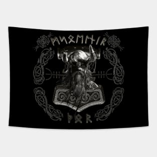 Thor hammer Mjolnir viking Tapestry