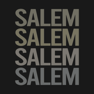 Gray Text Art Salem T-Shirt