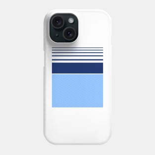 Middlesbrough Retro Sky Blue Navy White Hooped Away 1988 - 90 Phone Case