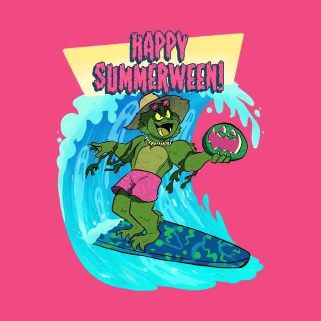 The Surfer from the Black Lagoon by ColeCartoons