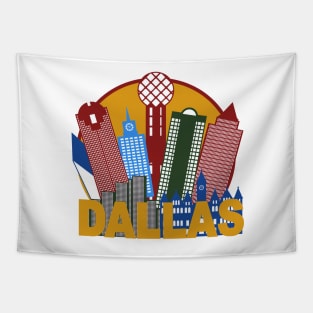 Dallas Skyline Tapestry