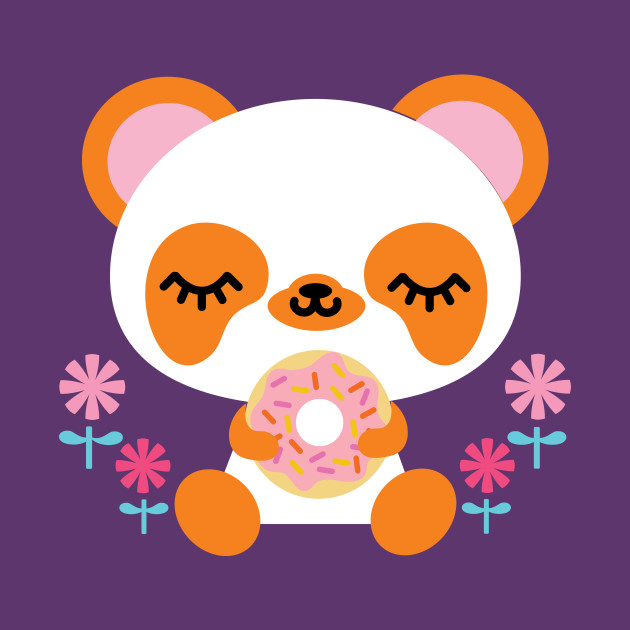  Panda  Donut  Kawaii  T Shirt TeePublic