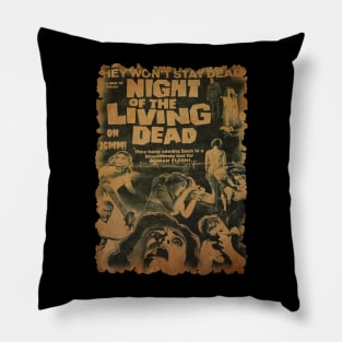 Vintage Night of the Living Dead Pillow