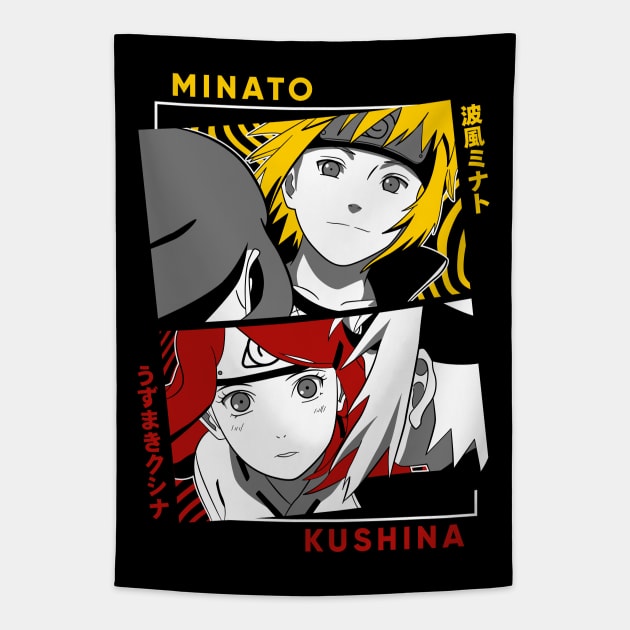 Minato Anime Fanart Tapestry by Planet of Tees