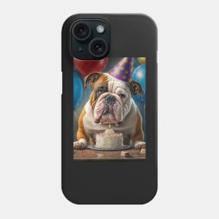 English Bulldog Birthday Card #1 Phone Case