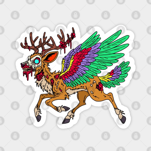 Peryton Zombie Magnet by H. R. Sinclair