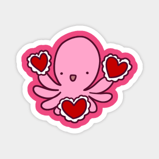 Valentine Octopus Magnet