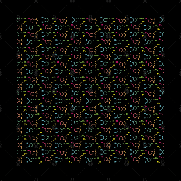 Dopamine & Serotonin Chemistry by Geektopia