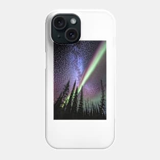 Milky way and the Aurora Borealis (C022/8448) Phone Case