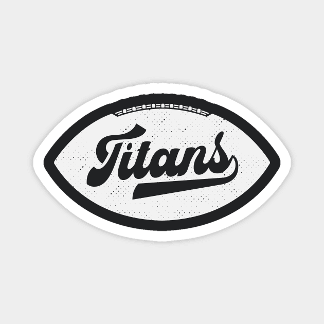 Retro Titans Football Magnet by SLAG_Creative