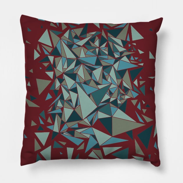 Triangle Fever 2.4 Pillow by ElenaCasiglio