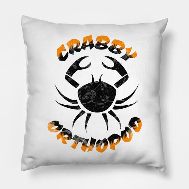 Crabby Orthopod Pillow by MilesNovelTs