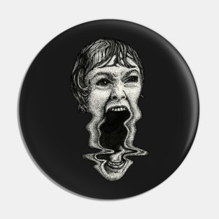 Creepy face Horror Pin