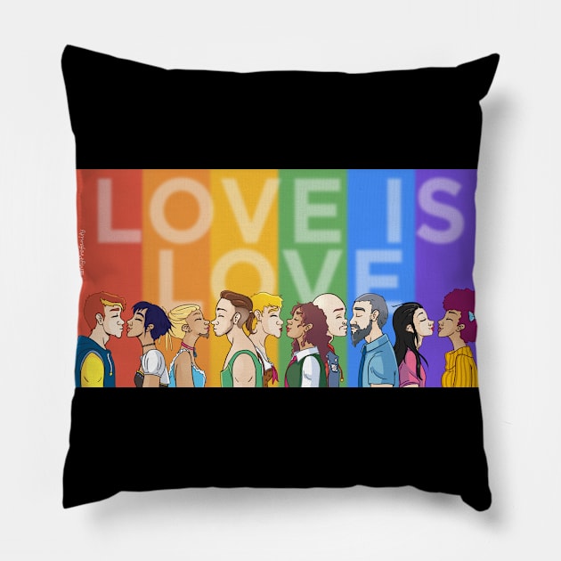 Love is Love Pillow by myprofanity