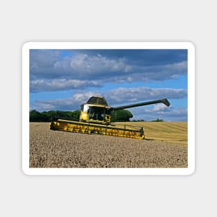 Wheat Harvest On The Slopes Magnet