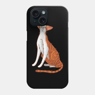 Red bicolor oriental cat - gifts for cat lovers Phone Case