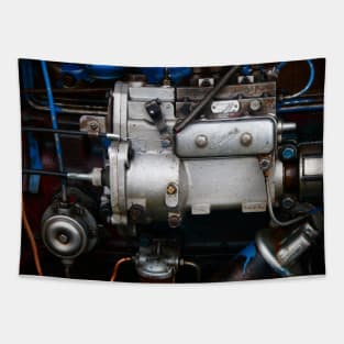 Fordson Diesel Motor, vintage engines classic vehicles Tapestry