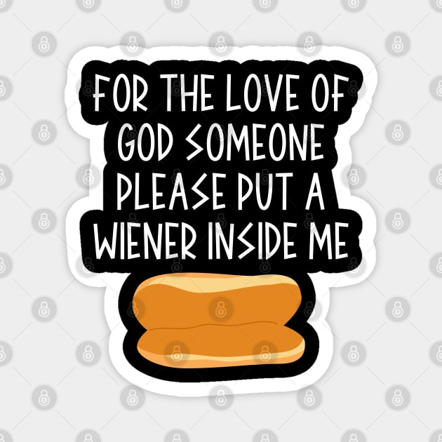 Put a Wiener In Me Magnet by Litehouse Tees