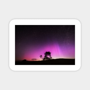 Nothern Lights over Wales Magnet