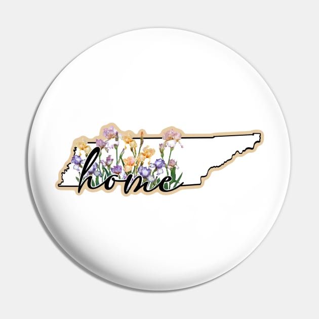 Tennessee State Flower Iris Pin by CreatingChaos