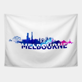 Melbourne Skyline Tapestry