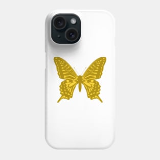 Butterfly, yellow Phone Case