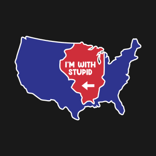 Illinois US Design for patriotic Illinoisans T-Shirt