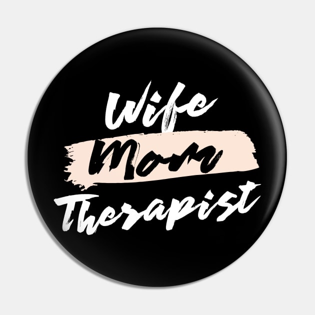 Cute Wife Mom Therapist Gift Idea Pin by BetterManufaktur