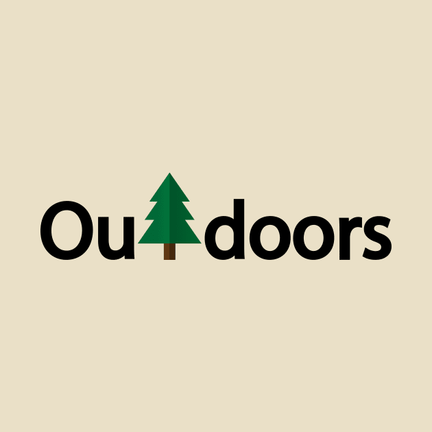 Outdoors artistic typography design by CRE4T1V1TY