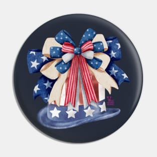 American Hat - 4th July Pin