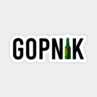 gopnik - beer bottle Magnet