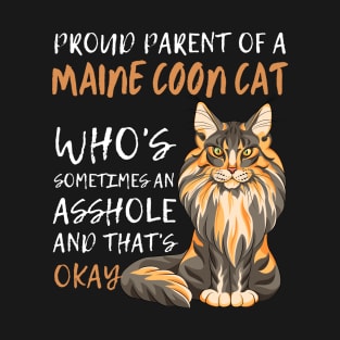 Proud Parents of Maine Coon Pet Cat T-Shirt