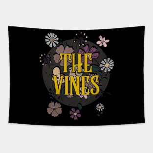 Aesthetic Vines Proud Name Flowers Retro Styles Tapestry