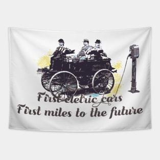 Electric car Tapestry
