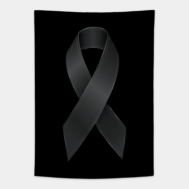 Mourning and melanoma symbol Tapestry by AnnArtshock