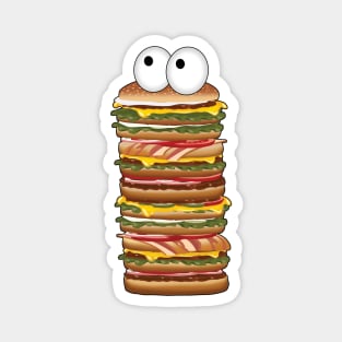 Big Burger ( Funny Design ) Magnet