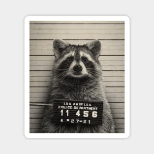 Raccoon Mugshot by © Buck Tee Originals Magnet