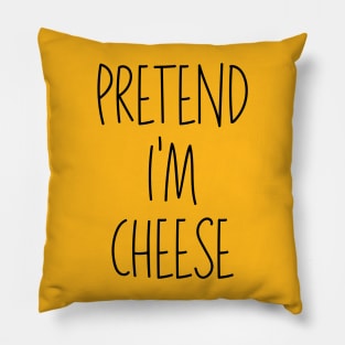 Easy Lazy Halloween Costume Pretend I'm Cheese Pillow