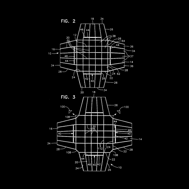 Parachute Vintage Patent Drawing by TheYoungDesigns