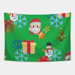 christmas emoji Tapestry