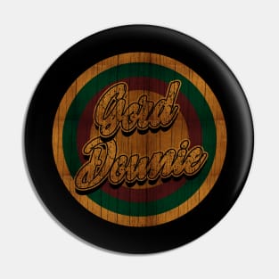 Circle Retro Gord Downie Pin