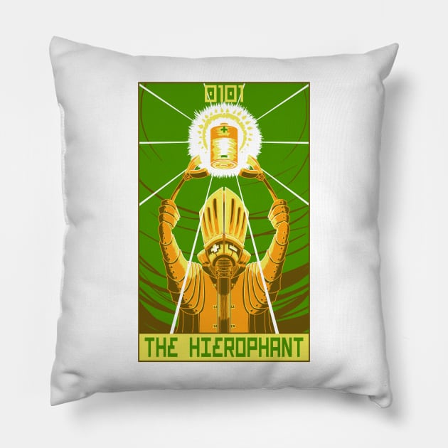 Robo Tarot: The Hierophant Pillow by PeterTheHague