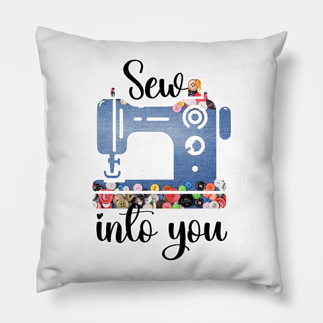 Sew into you Pillow by Art from the Machine