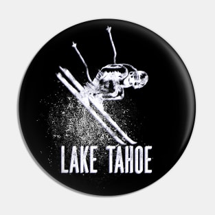 Lake Tahoe Downhill Ski Mountain Resort Vintage Skier Gift Pin