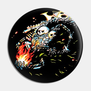 Flame from hell Pin